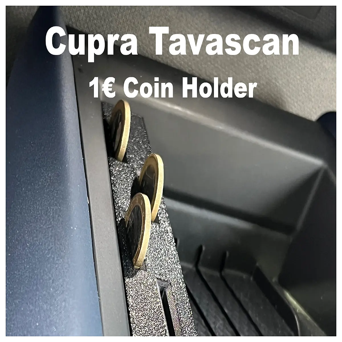 Cupra Tavascan Coin Holder 1 Euro Box Car Accessory Storage Container Auto Parts