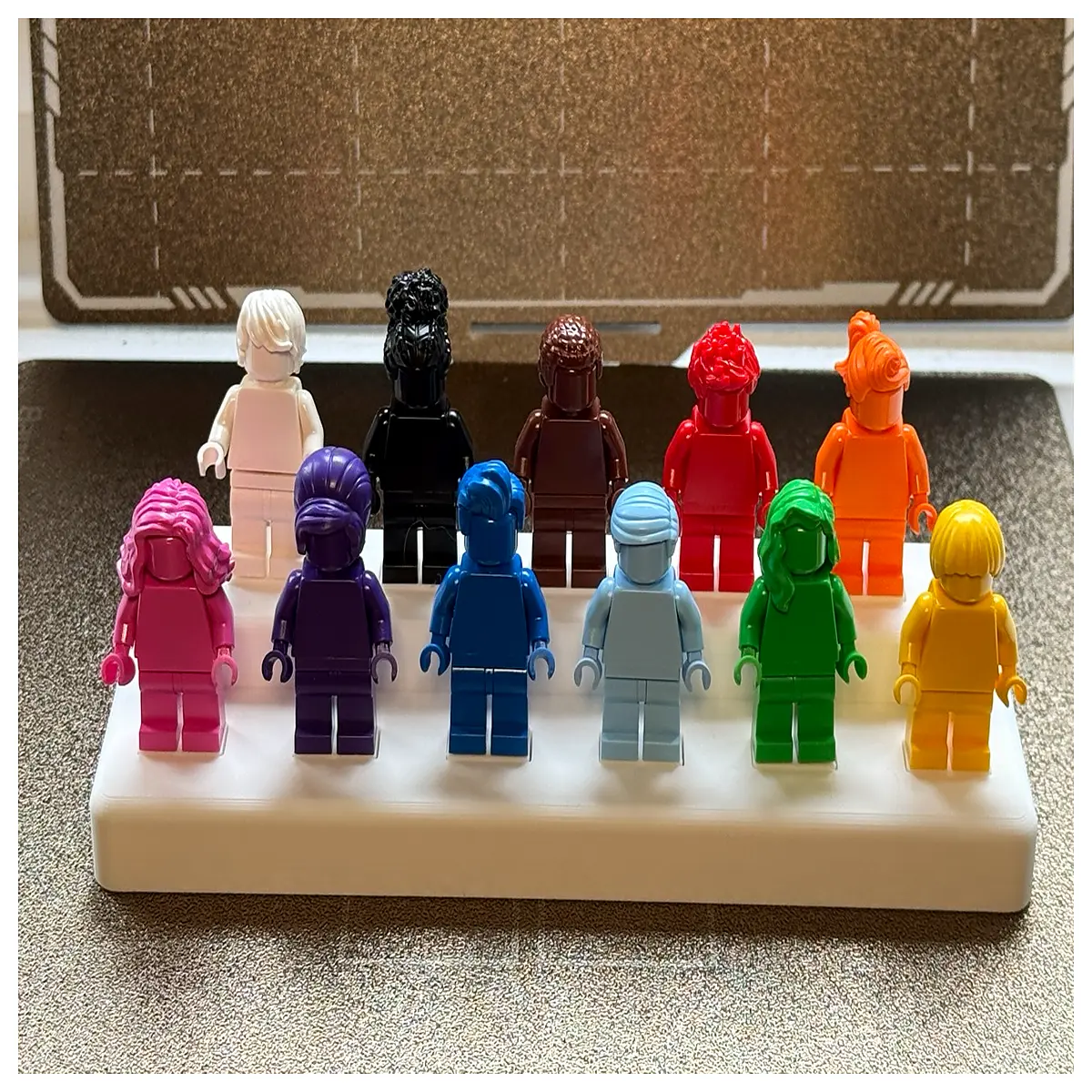 Building Figure Display Stand Miniature Toy Showcase Base Creative Home Decor Scene Building Platform