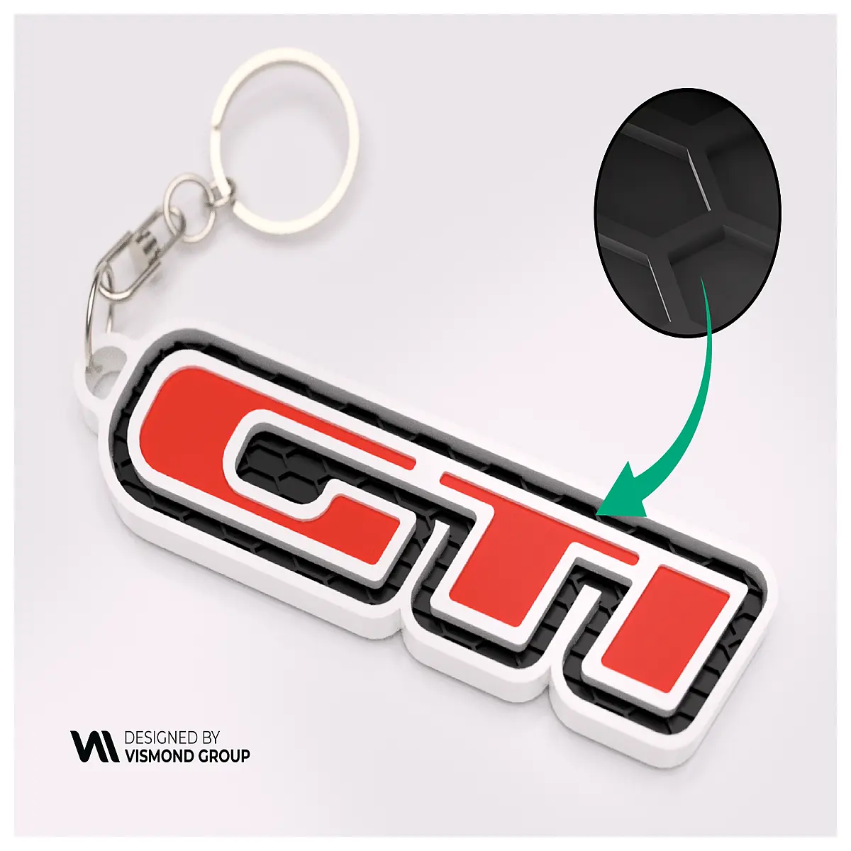 GTI Keyring Car Decoration Auto Accessory Classic Car Collectible Car Enthusiast Gift