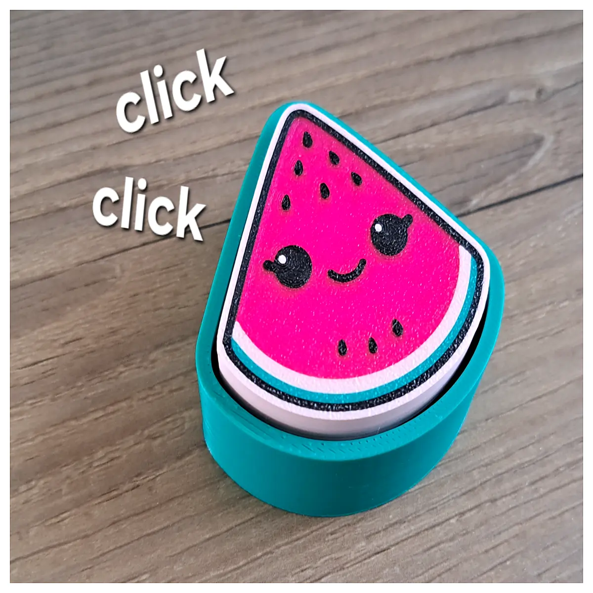 Cute Watermelon Squeeze Toy Stress Relief Click Toy Kawaii Squishie Fun Puzzle Gift