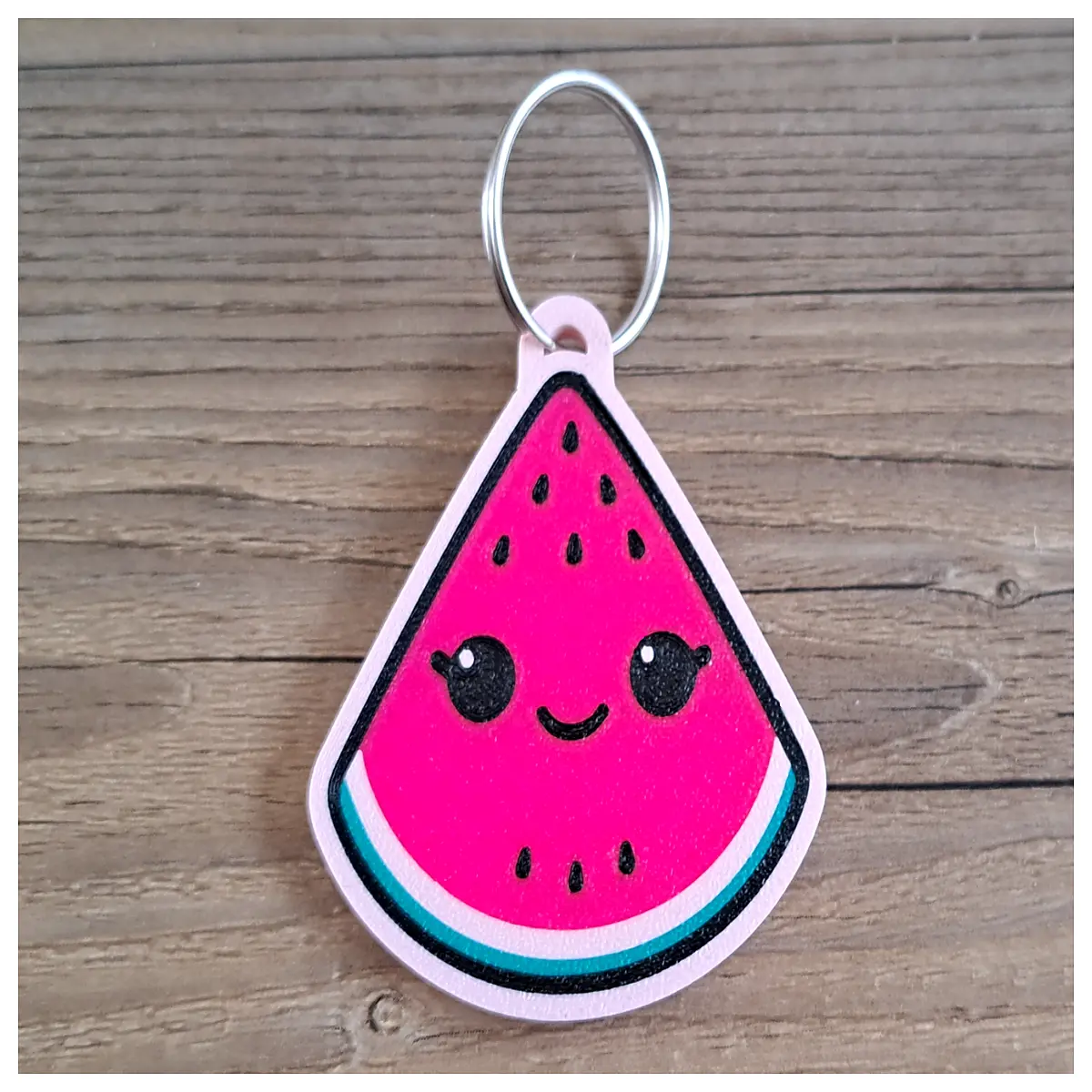 Cute Watermelon Keychain Fruit Charm Mobile Accessories Student Decoration Summer Trendy New Item