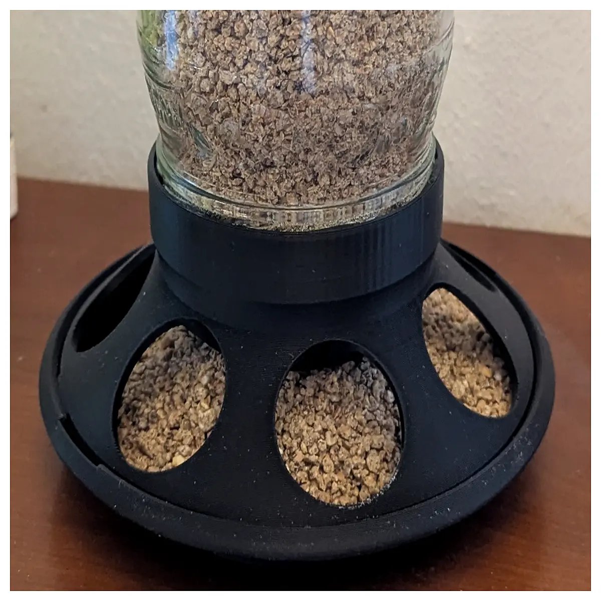 chicken feeder for mason jar hanging poultry waterer with bell bottom farm supplies
