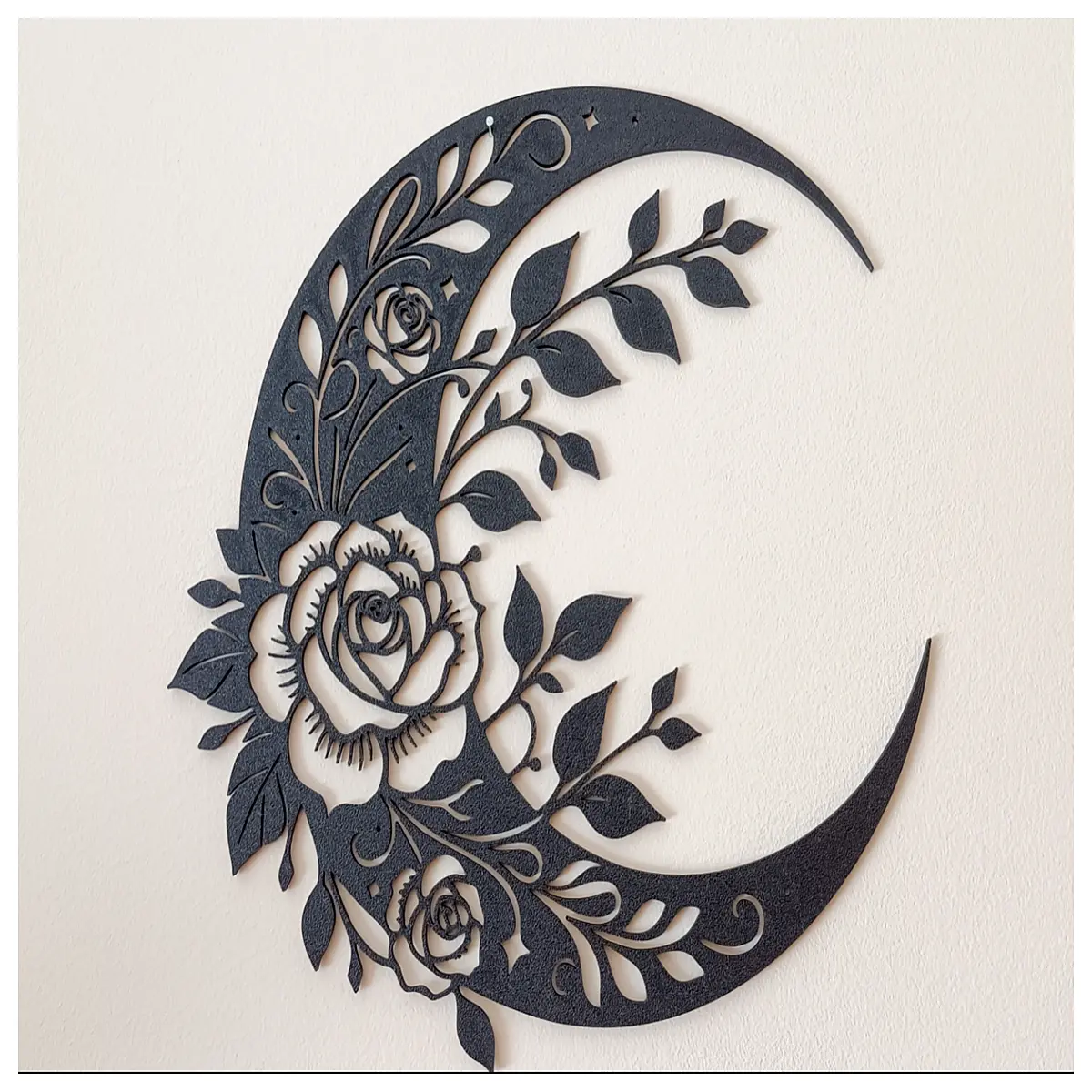 Moon Rose Wall Decals Romantic Bedroom Wallpaper Wall Art Decor Wall Decoration Wall Painting Wall Accessories Decorative Panels