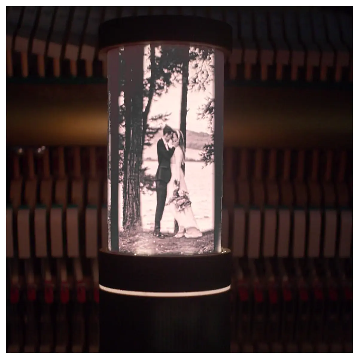 foldable translucent embossed hidden shelf ambient lighting for retail showcase storage