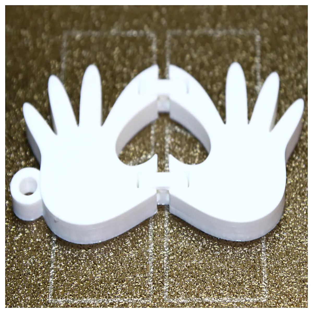 Keychain Movable Hand Charm Cute Gift Keyring Decoration Shaped Accessory