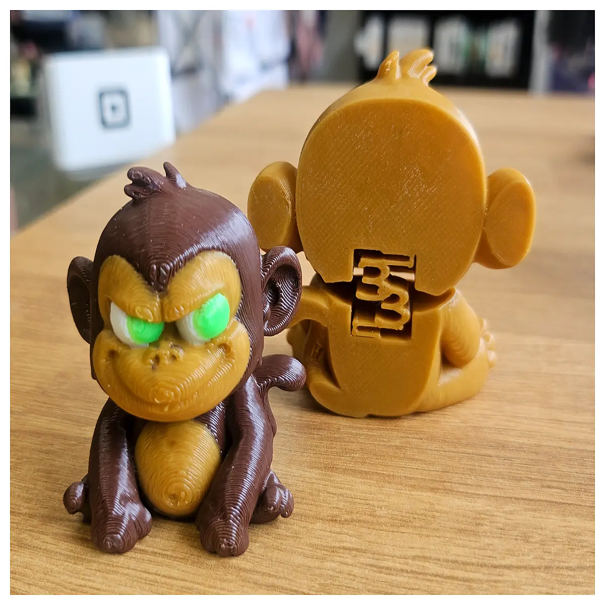 Dizzy Dude Mini Monkey Wobbler Cute Rotating Monkey Toy Toddler Brain Development Fun Kids Gift Monkey Wobble Accessory