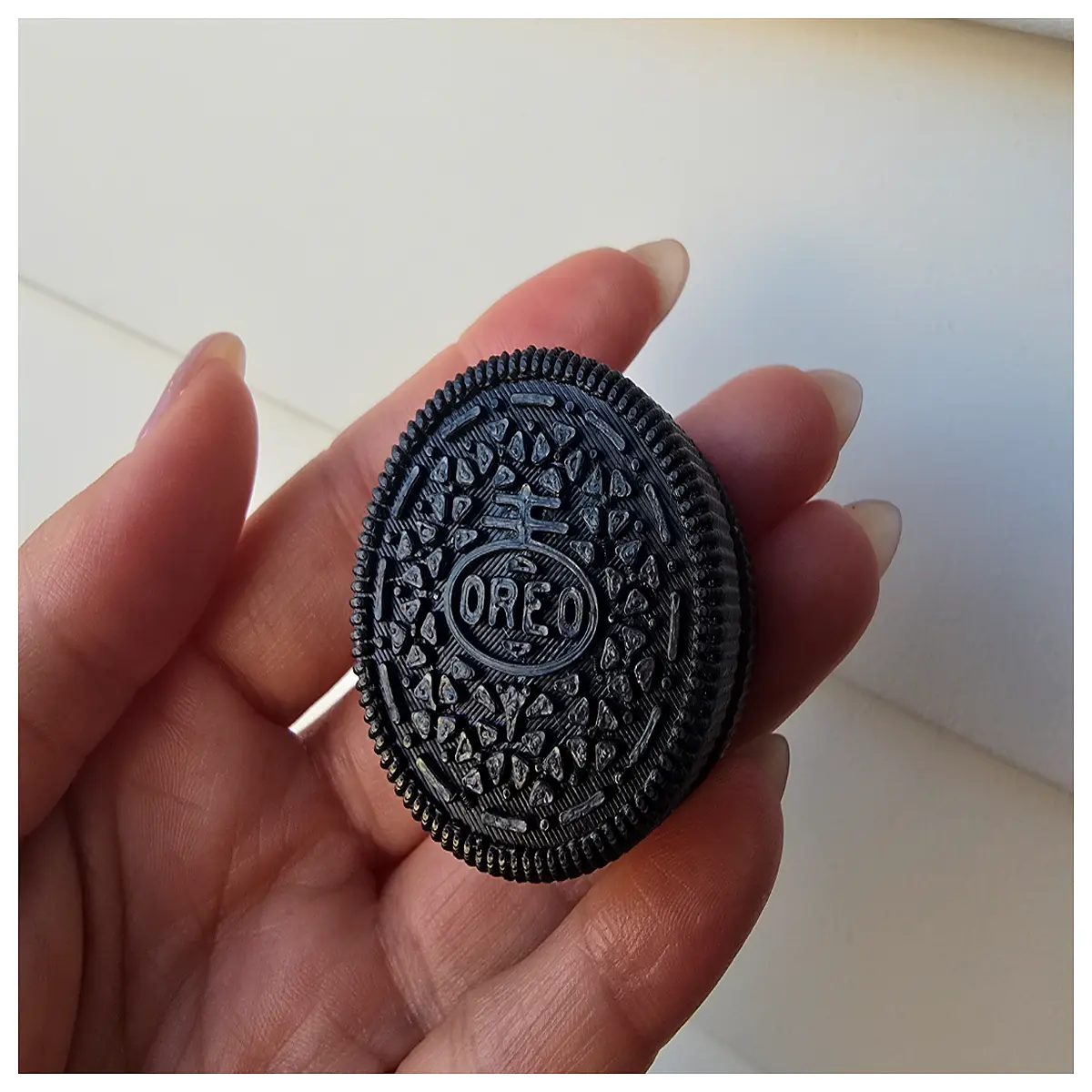 Double Layer Cookies Stress Relief Clicker Snack Fun Pressing Toy Quiet Clicking Anxiety Relief