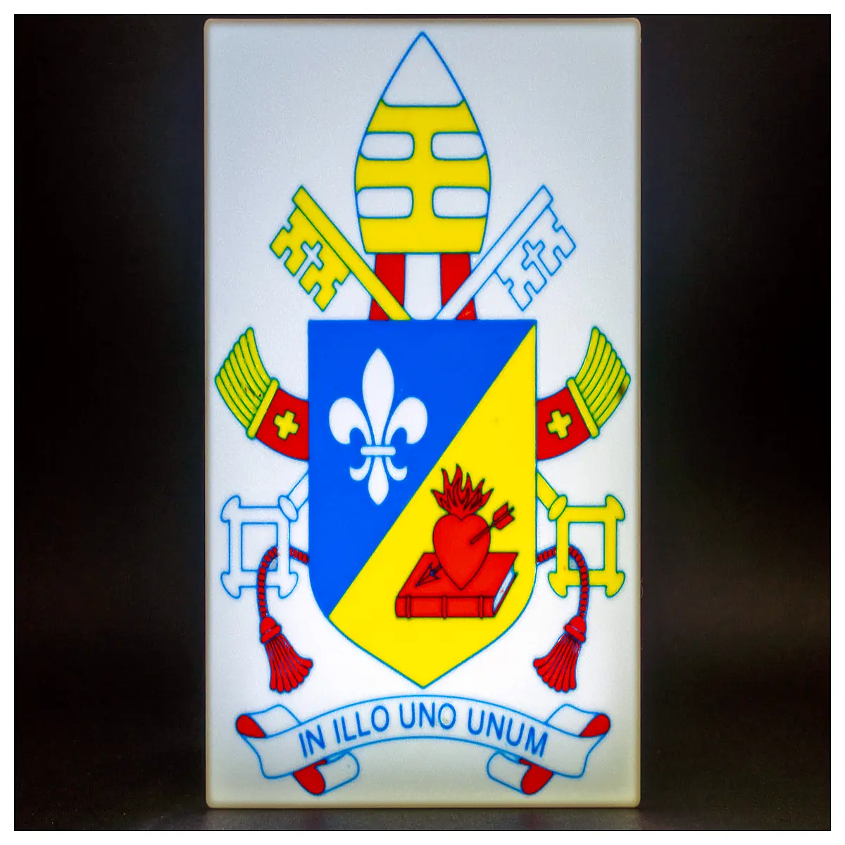 Papal Badge Lantern Illo Uno Unum Religious Lighting Church Decor Gift Collectible