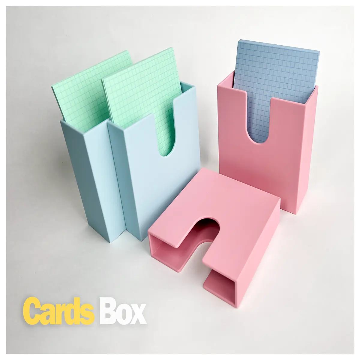 A6 Card File Box Document Storage Office Organizer Paper Management Desktop Filing Box