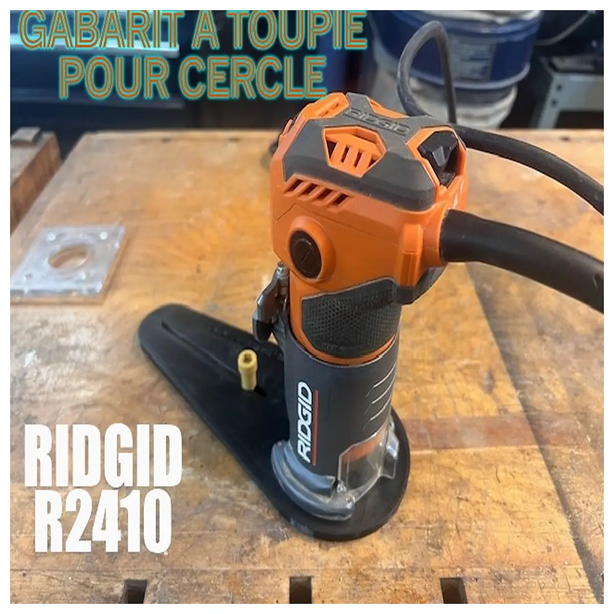 Ridgid R2410 Circular Cutter Template Cutting Fabrication Round Saw Template Woodworking Tool