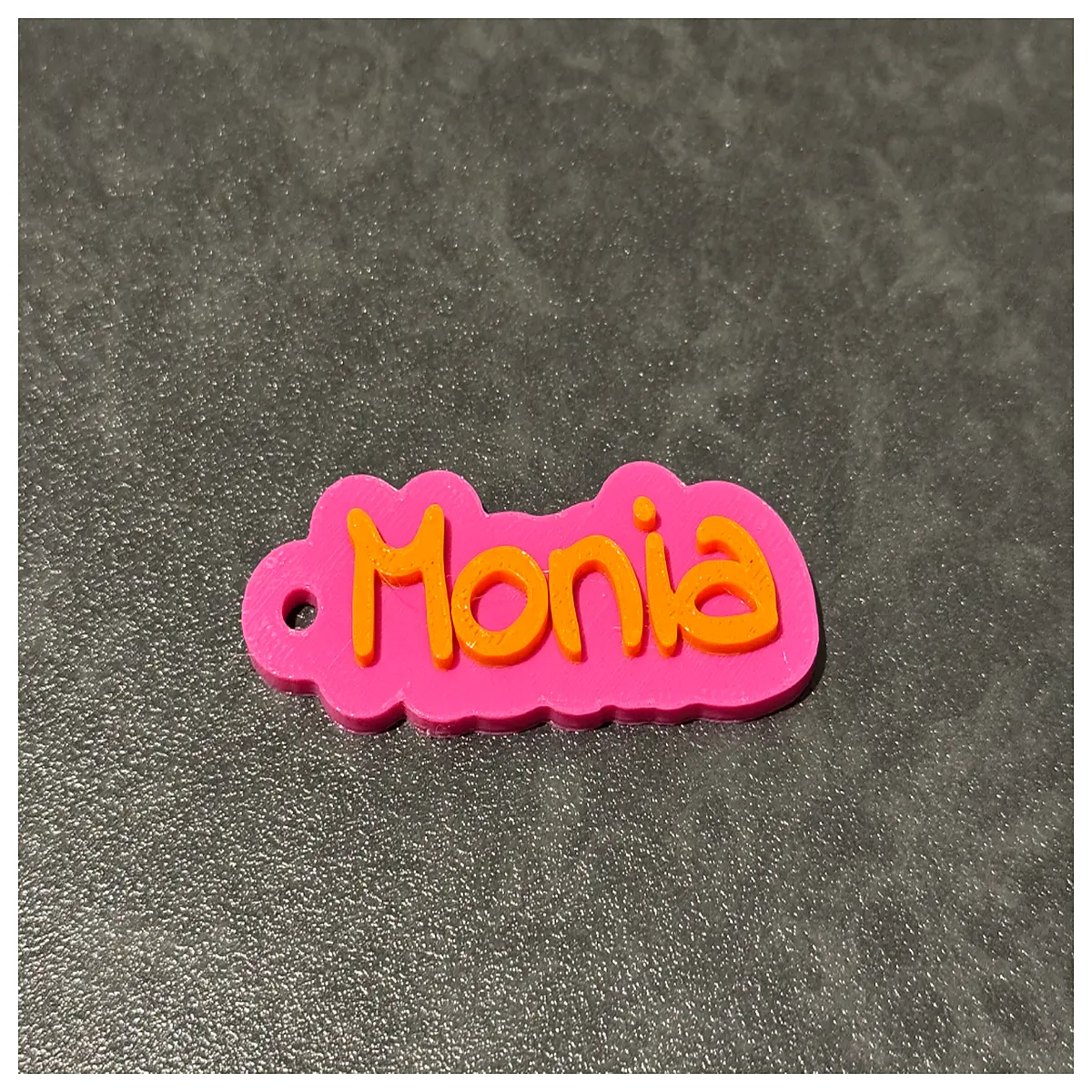 Monia Keychain Keyring Charm Personalized Decoration Car Key Accessory Simple Miniature Unisex Design