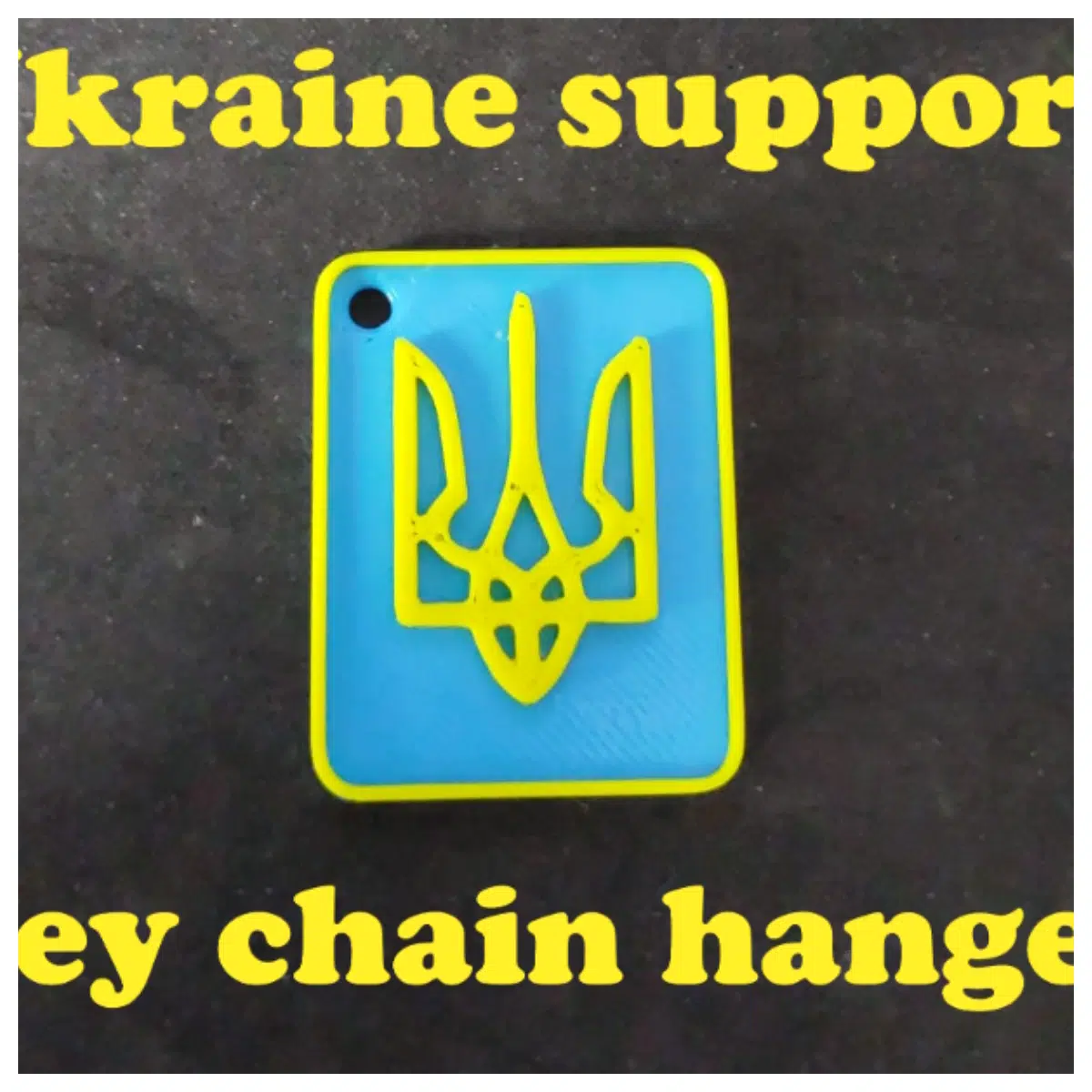 Ukraine Support Keychain Charm Patriotic Symbol Show Your Support for Ukraine Unity Limited Time Offer