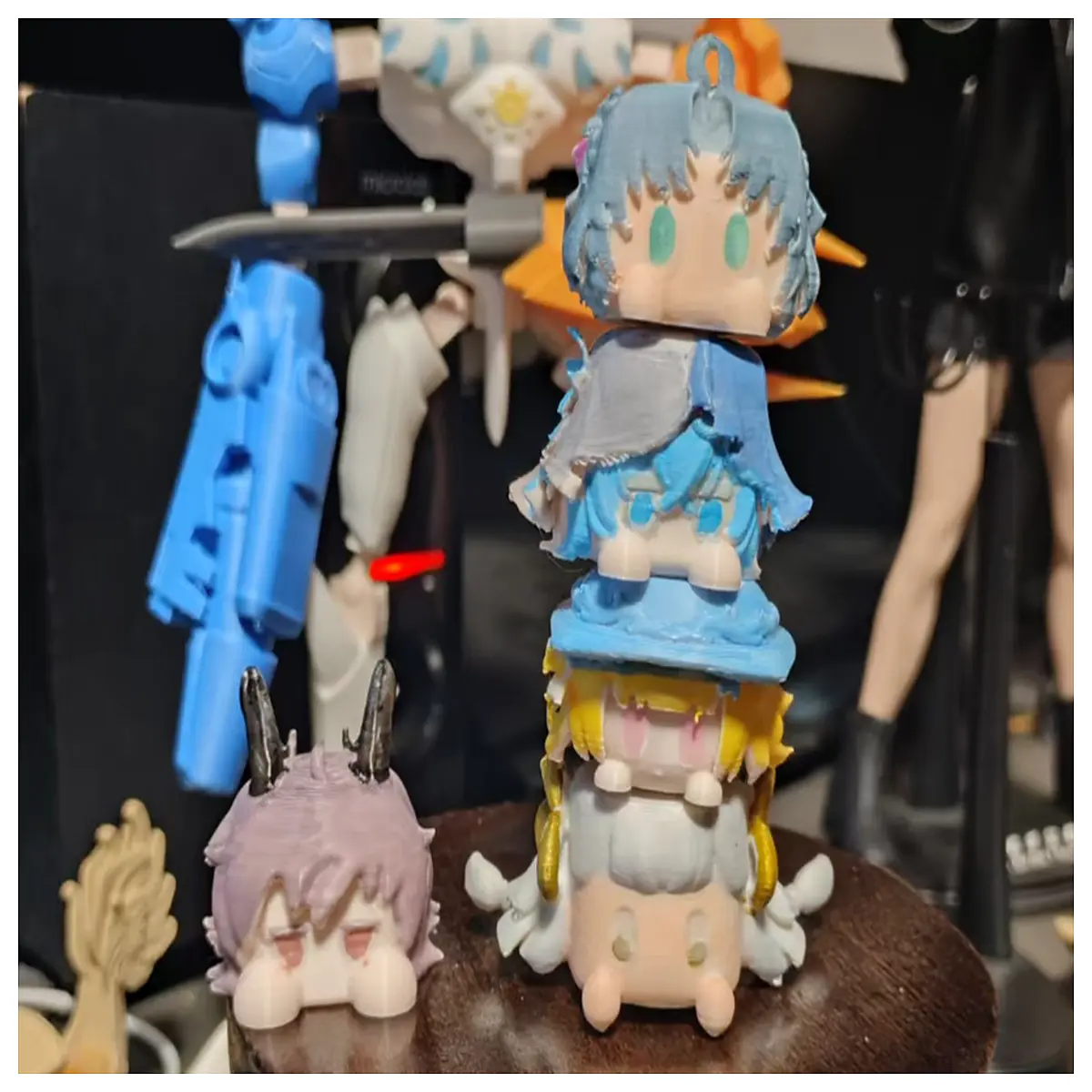 Ming Chao Tuntou Fifth Keta Pellet Toy Character Model Collectible Anime Accessory Toy Parts