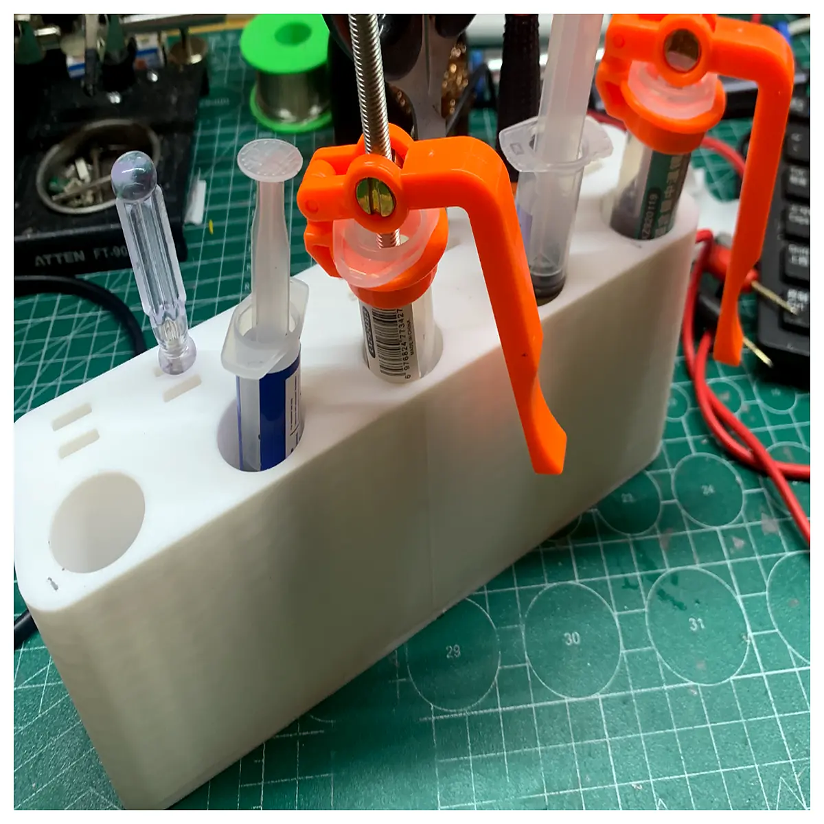 solder paste tweezers holder for pcb assembly workshop organization
