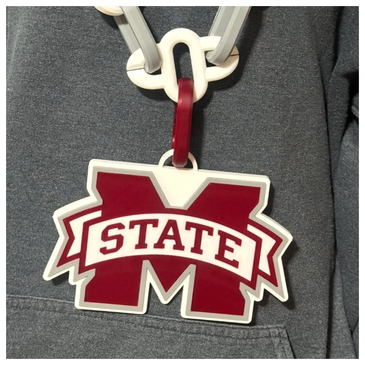 Mississippi Charm Pendant State Shape Jewelry Gift Memorial Charm State Souvenir Gift Idea