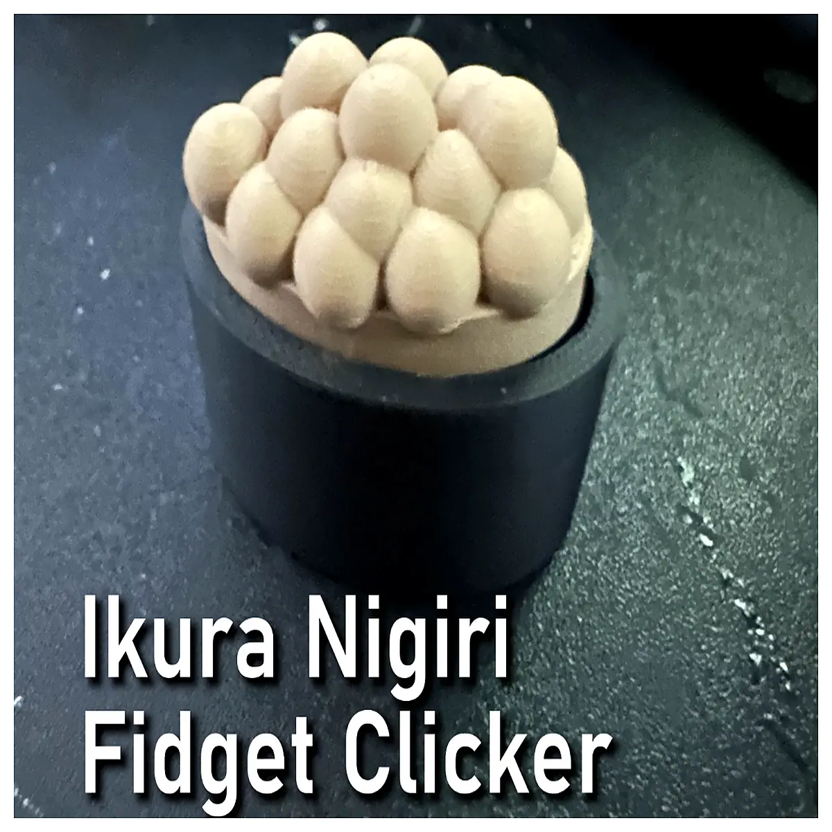 Caviar Roll Stress Relief Clicker Anxiety Relief Toy Hand Grip Sensory Fun for Sushi Lovers Stress Buster