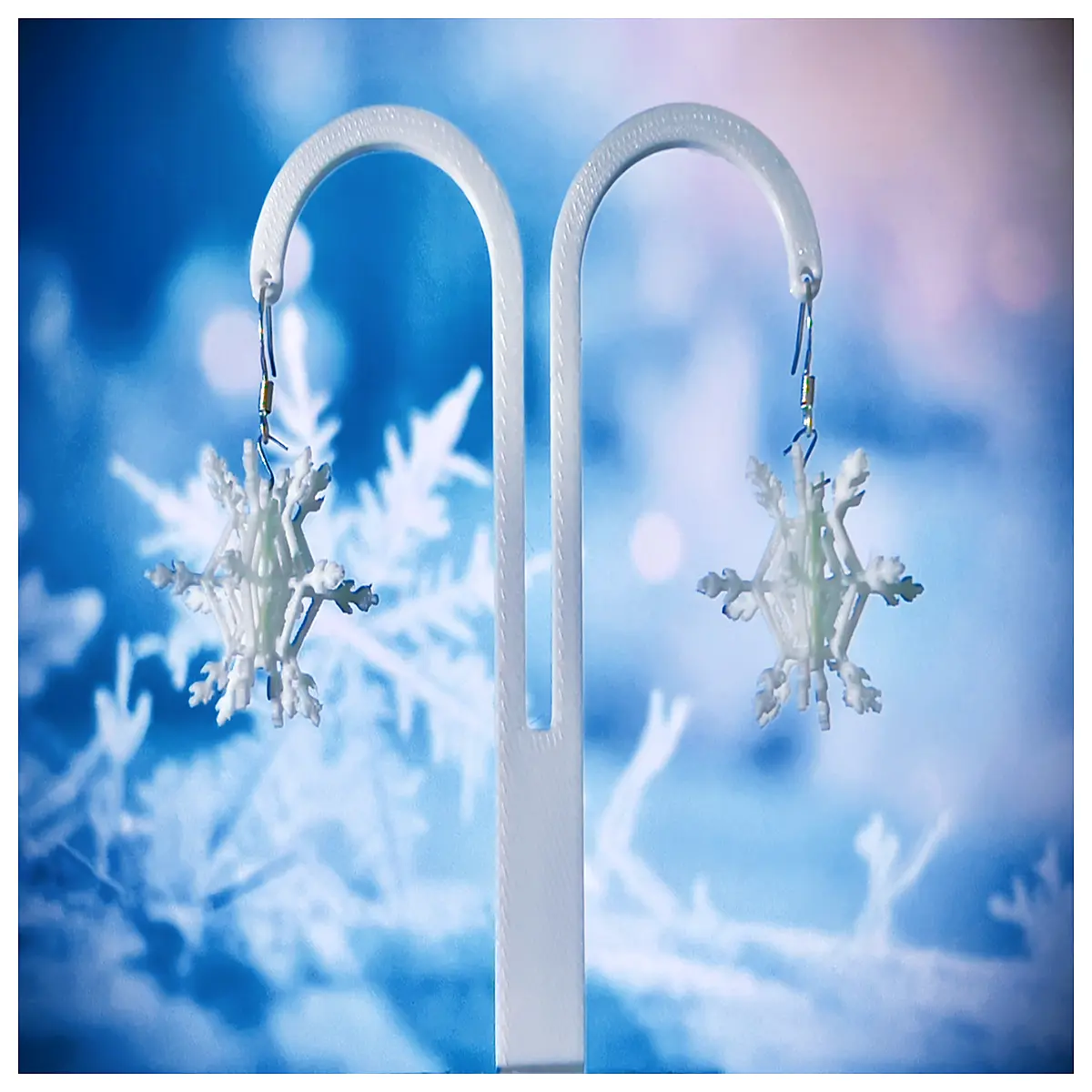 Snowdrop Earrings Women s Style Snowflake Earrings Elegant Charm Minimalist Design Winter Accessories