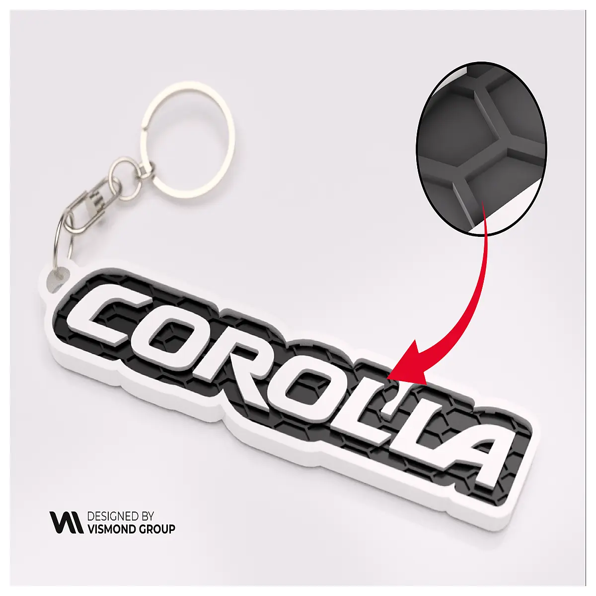 Keychain Car Keyring Accessory Key Chain Replacement Key Holder Auto Parts