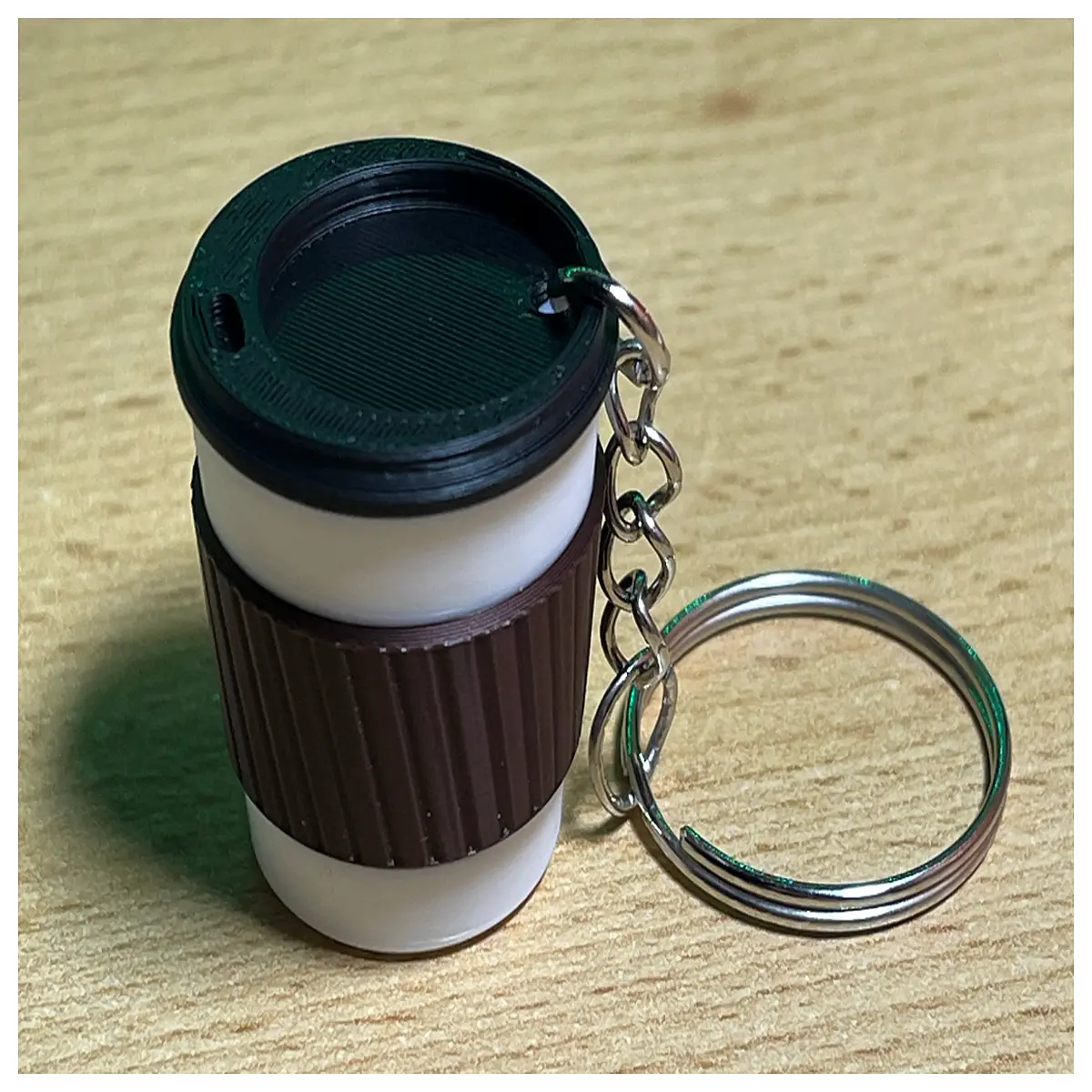 Mini Cappuccino Keychain Coffee Cup Charm Car Decoration Gift Keyring Accessory