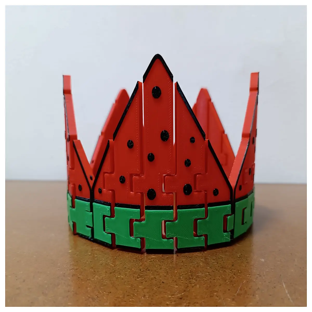 Adjustable Watermelon Crown Kids Birthday Cake Decoration Sweet Fruit Crown Party Headwear Celebration Accessory Cake Crown