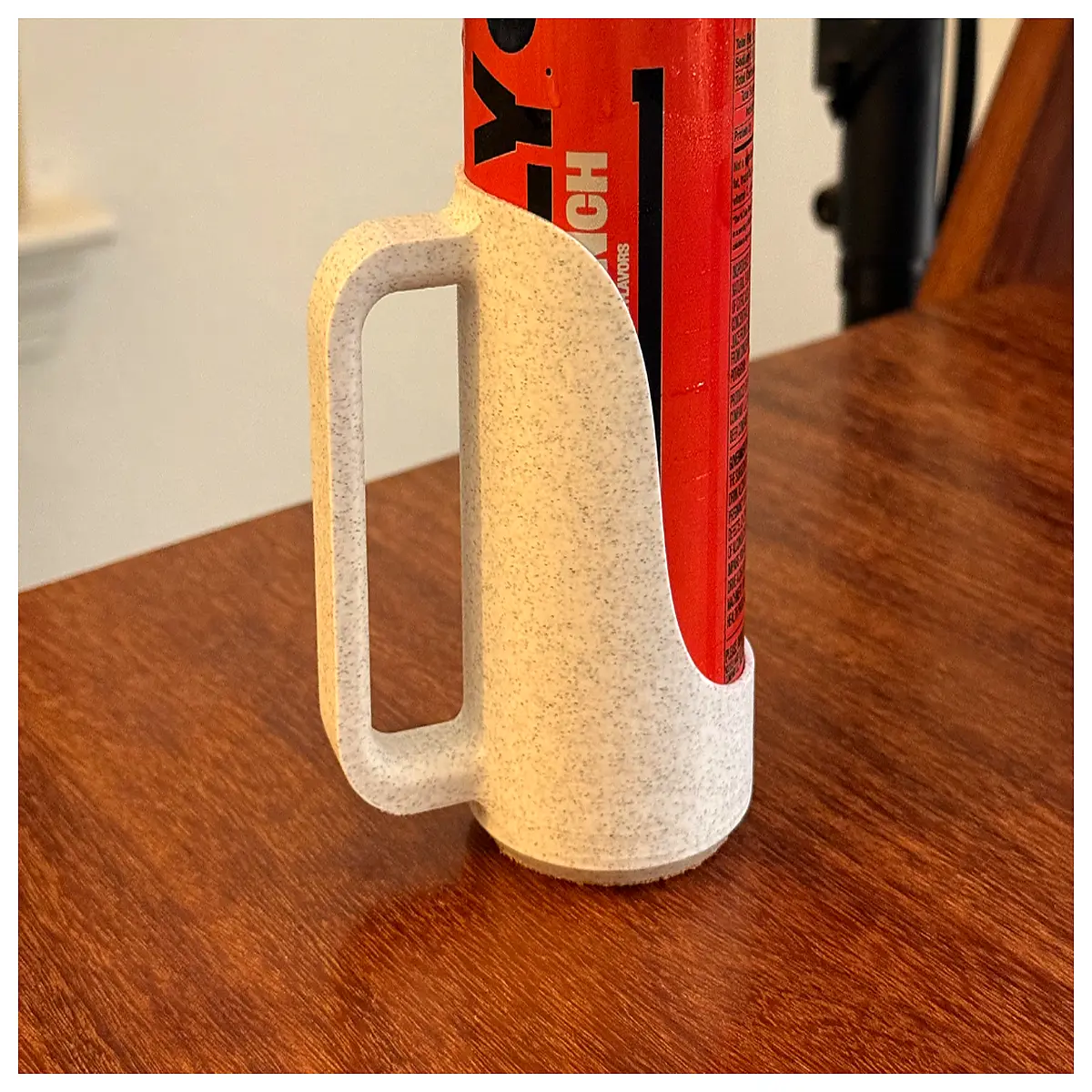 slim aluminum can holder rack organizer for fridge door or desk space saving beverage storage