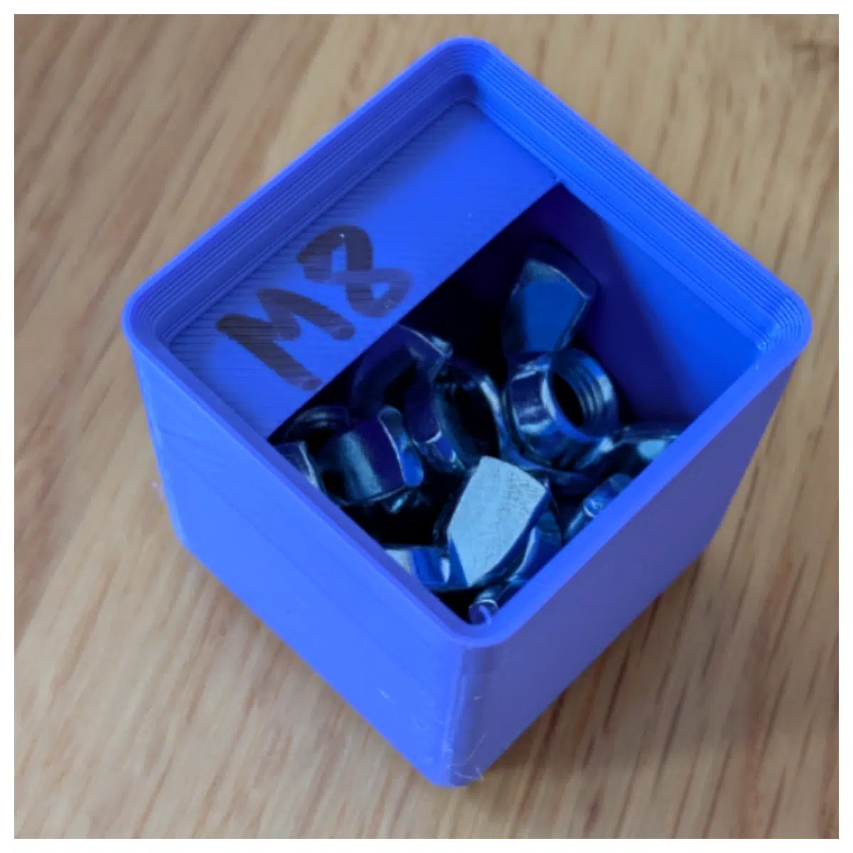 6 Compartment Grid Storage Box Puzzle Organizer with Labels Storage Box for Desk Home Office Box