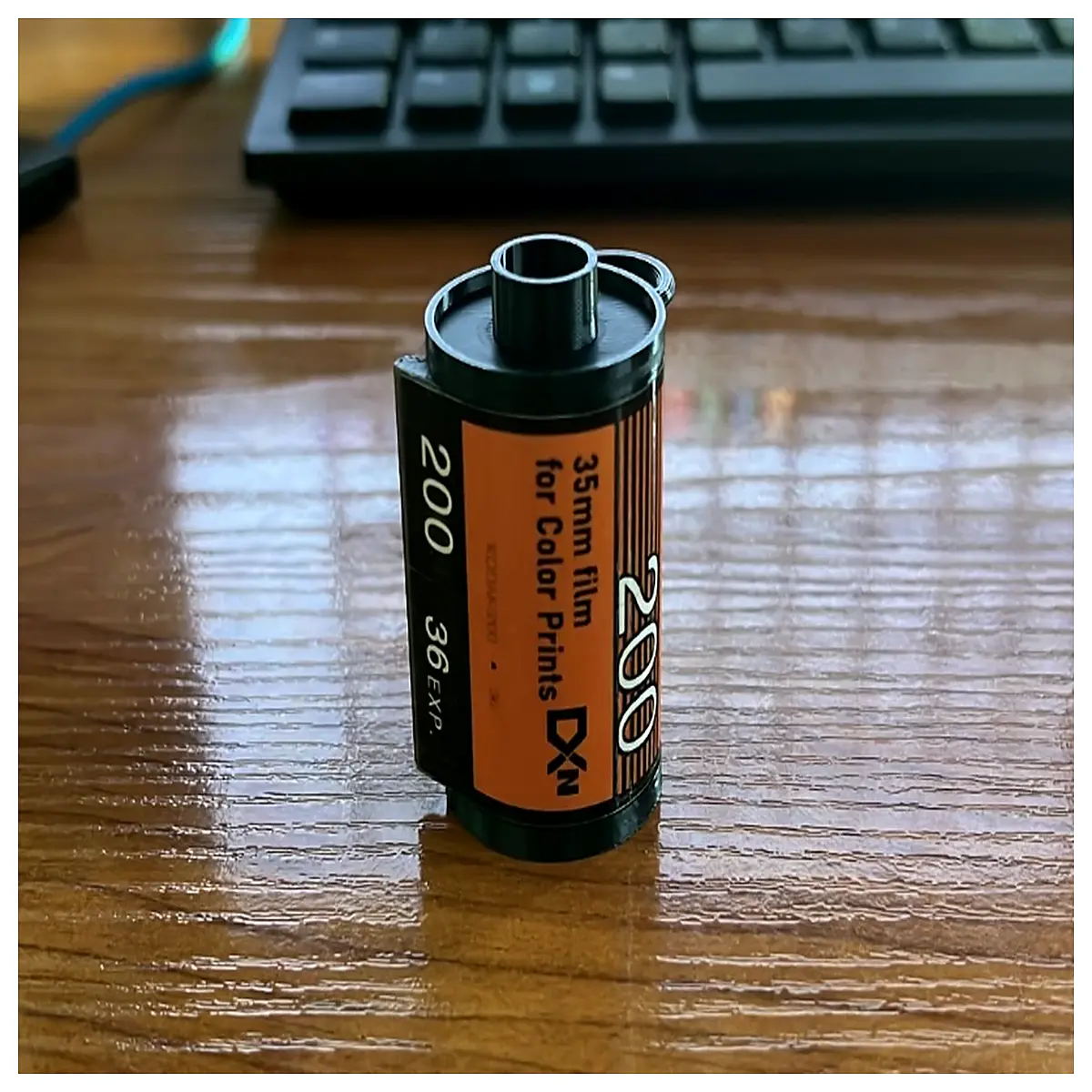 color 200 film canister keychain retro photography gift analog camera accessory