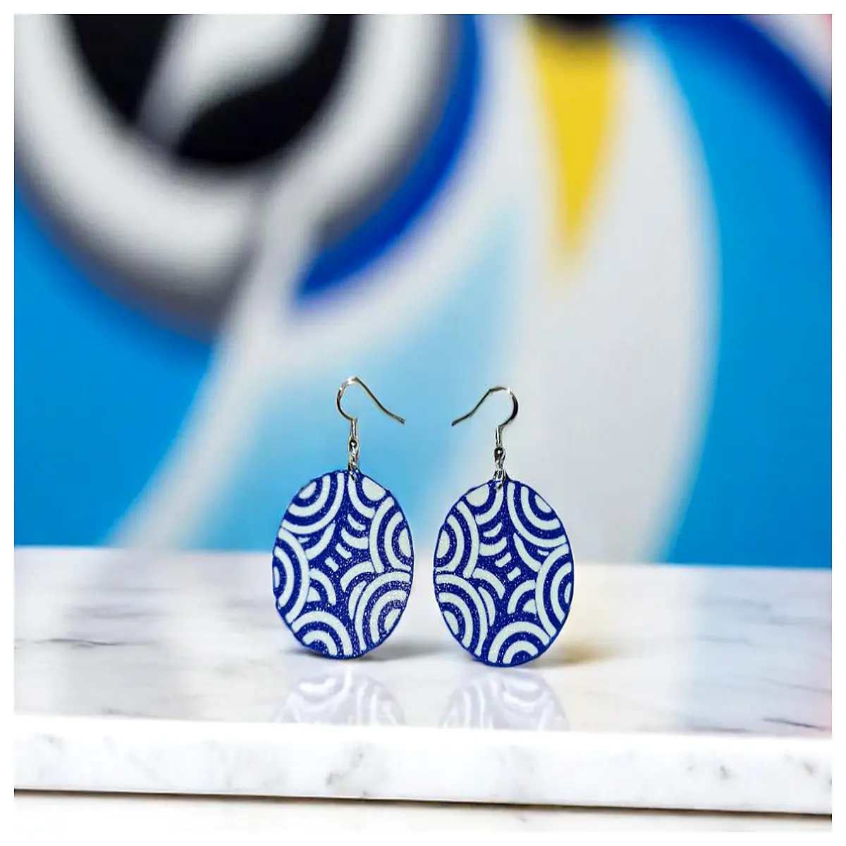 Optical Illusion Circle Earrings Geometric Earring Creative Decoration Girl Gift Party Accessories Trendy Fashion