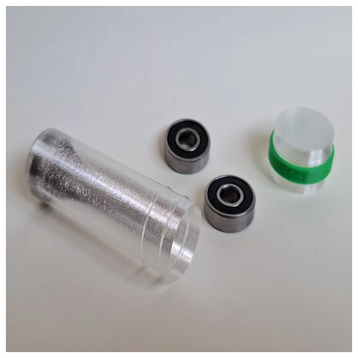 608 bearing tube with id ring for skateboard wheels inline skate axle shaft precision steel sleeve spacer