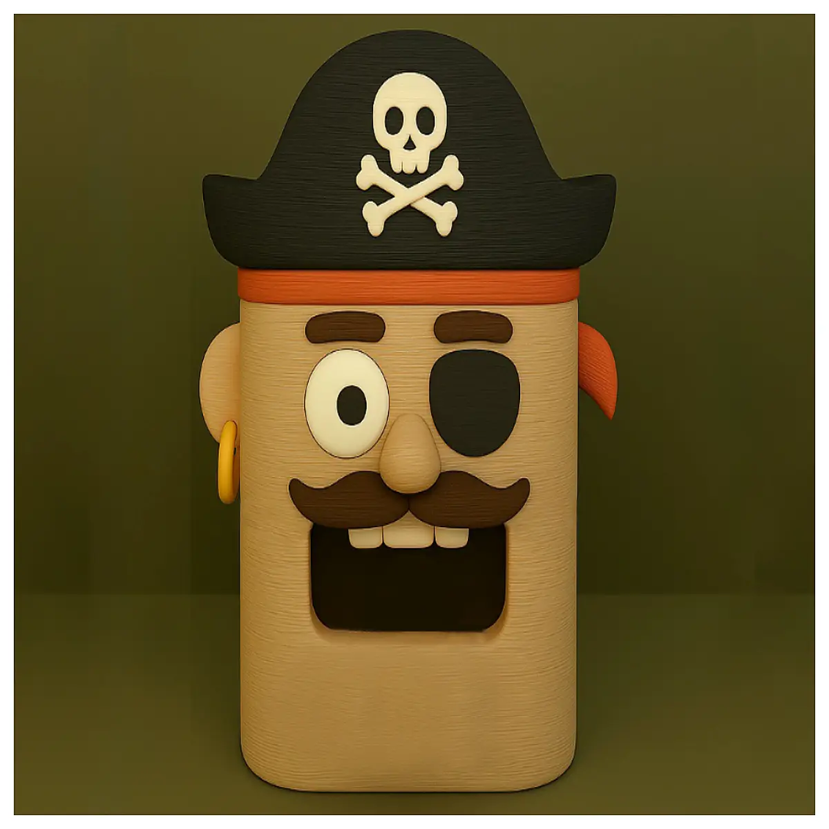 Pirate Candy Dispenser Kids Toy Candy Box Dispenser Snack Box Creative Gift Party Candy Box