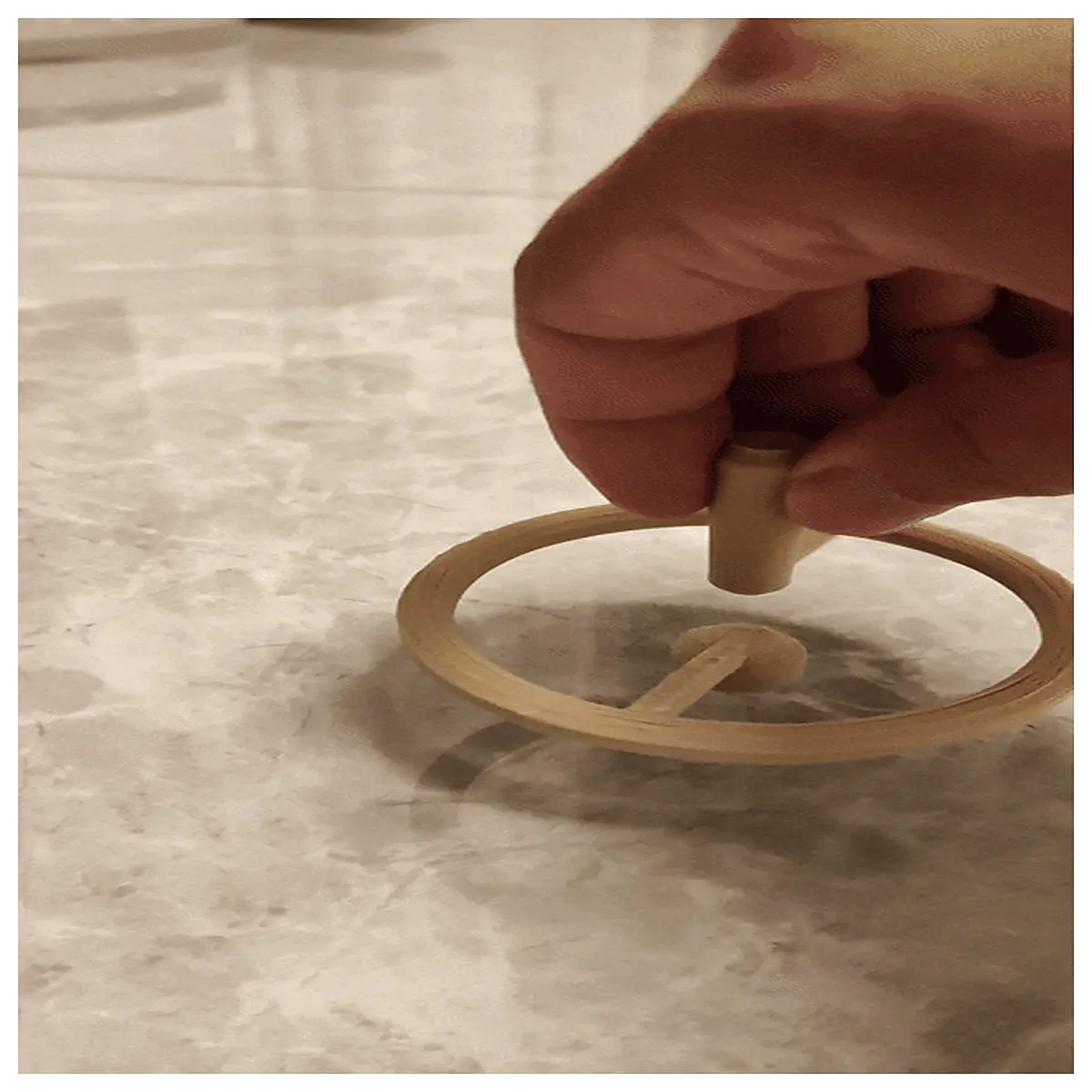 spinning top toy for kids trick props stress relief fidget spinner educational physics demonstration gear