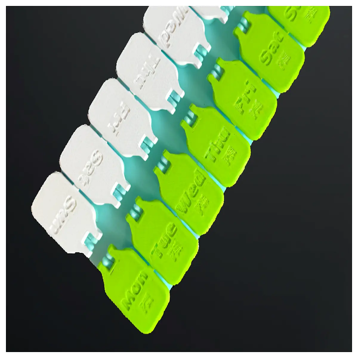 weekly pill organizer with am pm compartments large clear medication box for seniors simple daily dose tracker safe easy open lid