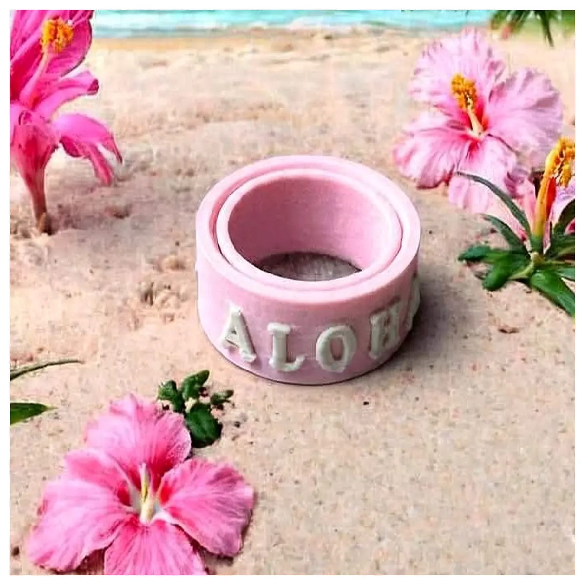 Hawaii Beach Ring Stress Relief Ring Finger Charm Relaxation Jewelry Fitness Accessories Casual Wear