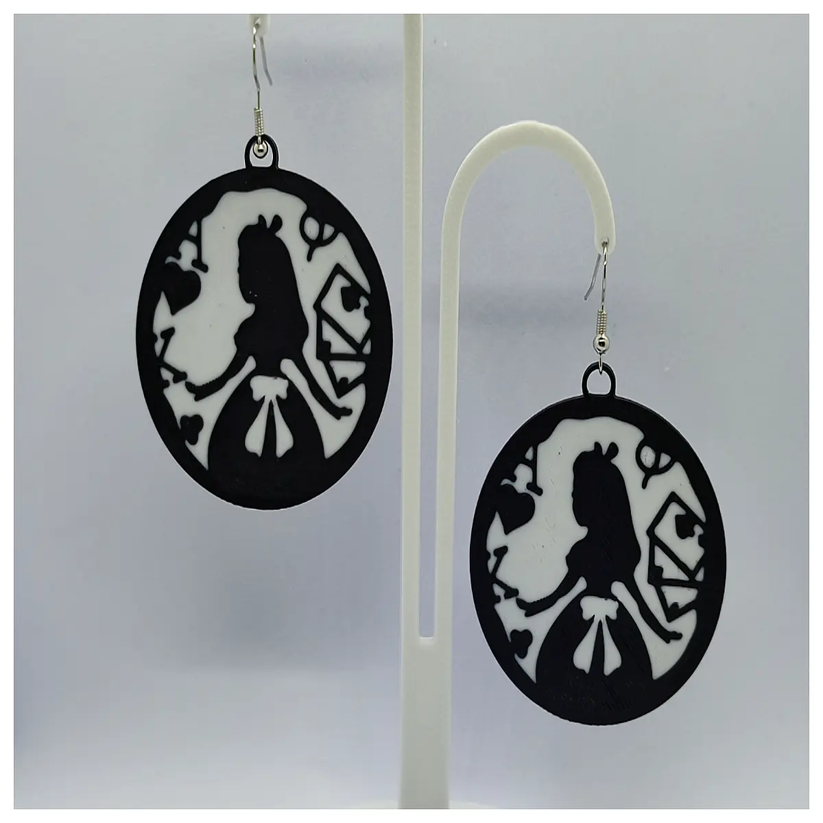 Alice in Wonderland Earrings Women s Fantasy Theme Earring Wonderland Elements Girl Gift Decorative Jewelry