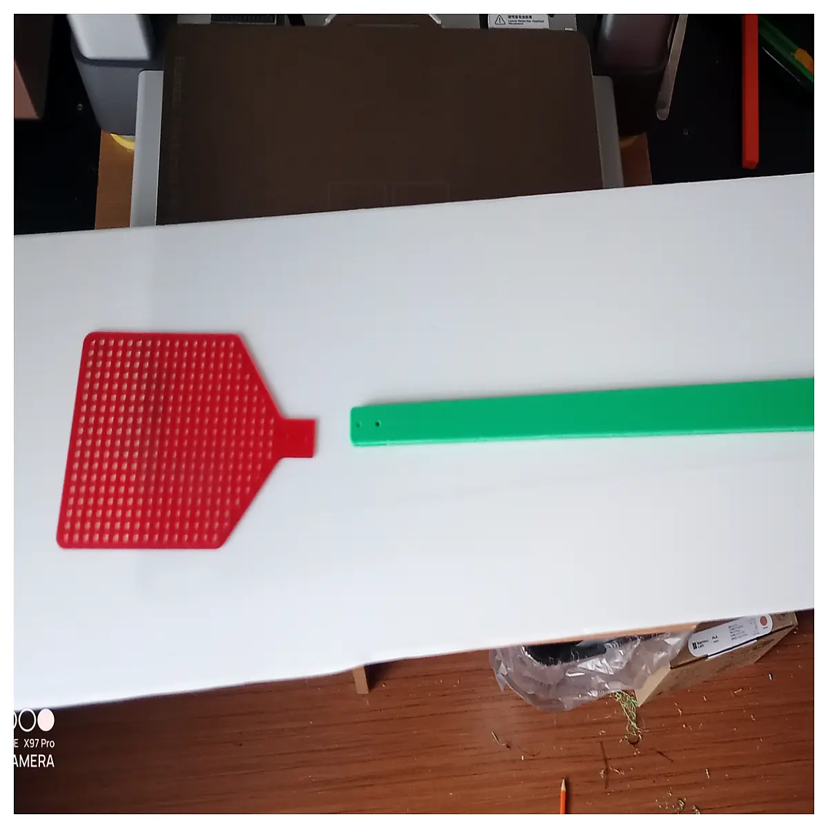 duty fly swatter with handle electric mosquito killer racket zapper for home garden outdoor control