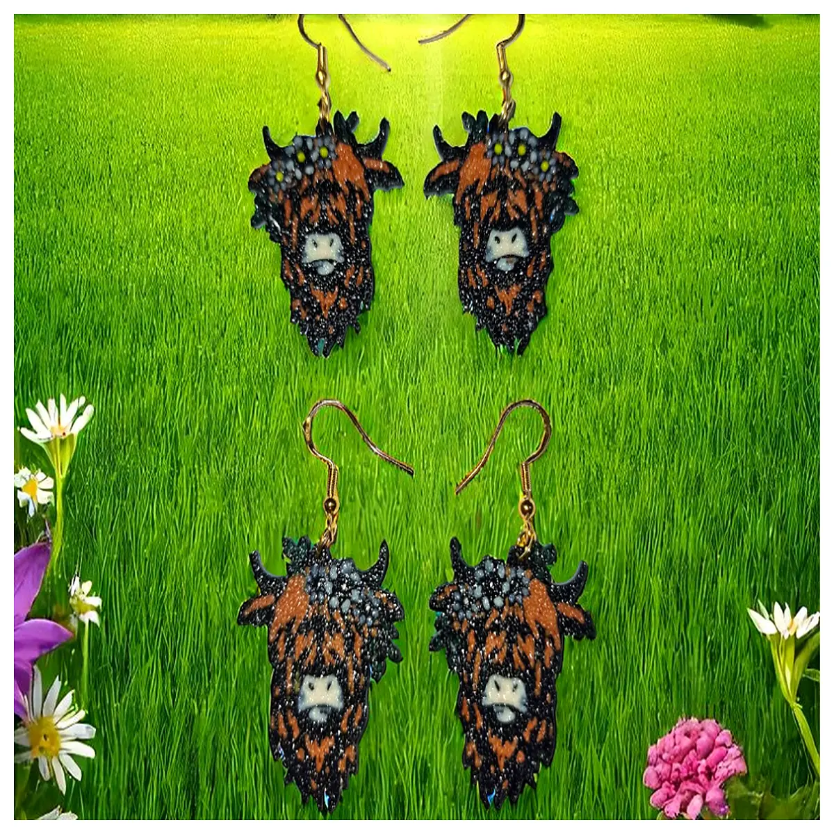 Water Buffalo Earrings Women s Style Elegant Flower Earring Rose Floral Drop Earrings Girlfriend Best Friend