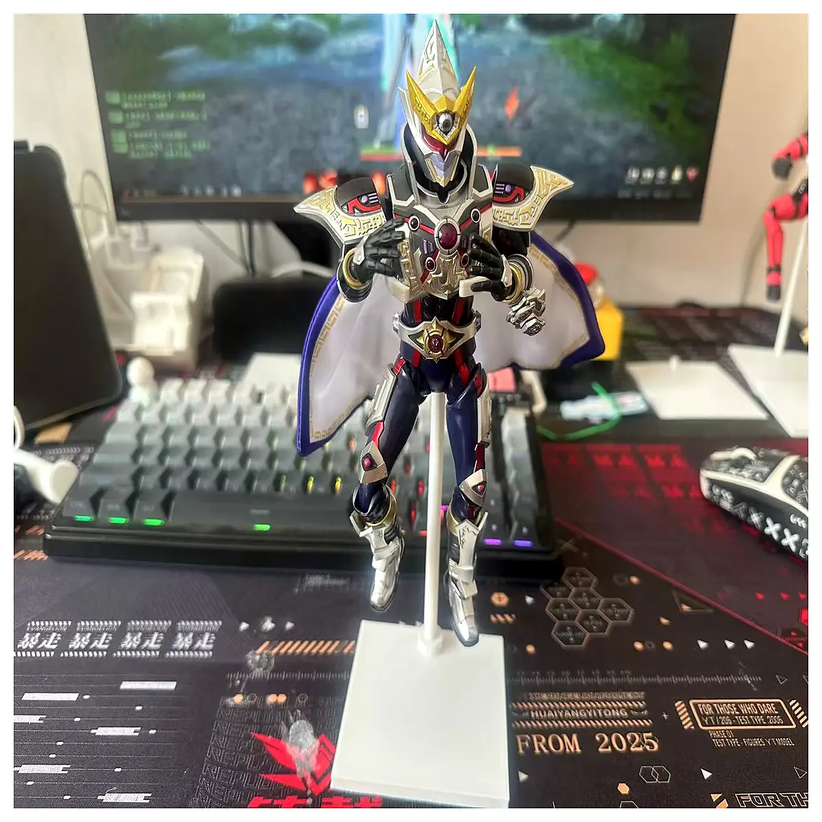 anime figure adjustable acrylic collector shelf organizer support base for action figures toys collection