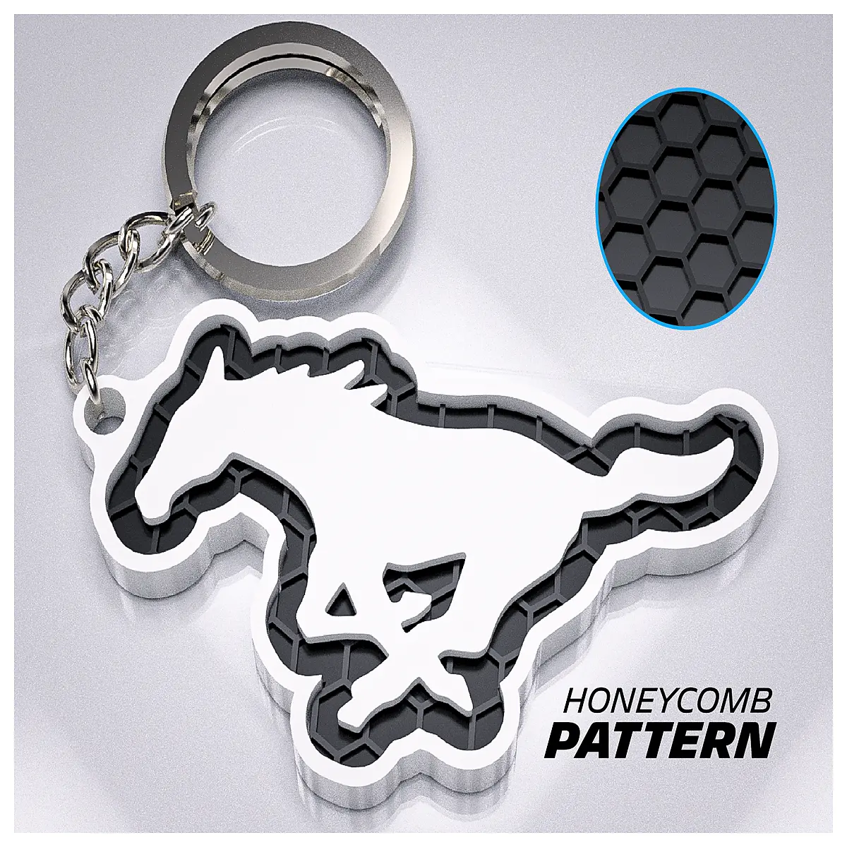 Wild Horse Keychain Unleash Your Freedom Car Keyring Decoration Key Chain Bag Mobile Phone Holder Creative Gift