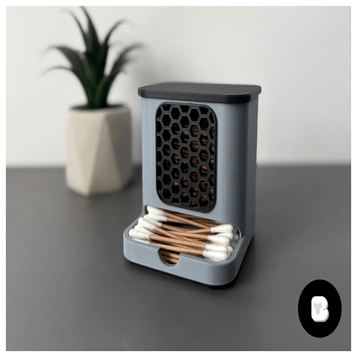 Honeycomb Cotton Swab Box Pull Out Design Multi Use Swab Organizer Home Cleaning Tools Honeycomb Swab Storage Box