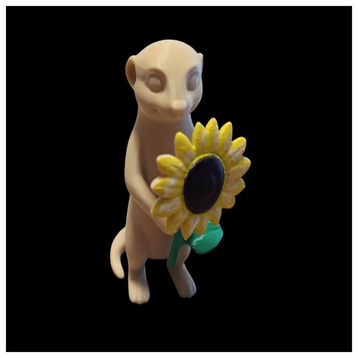Sunflower Fox Plush Toy Pet Animal Figure Kids Learning Toy Early Education Gift