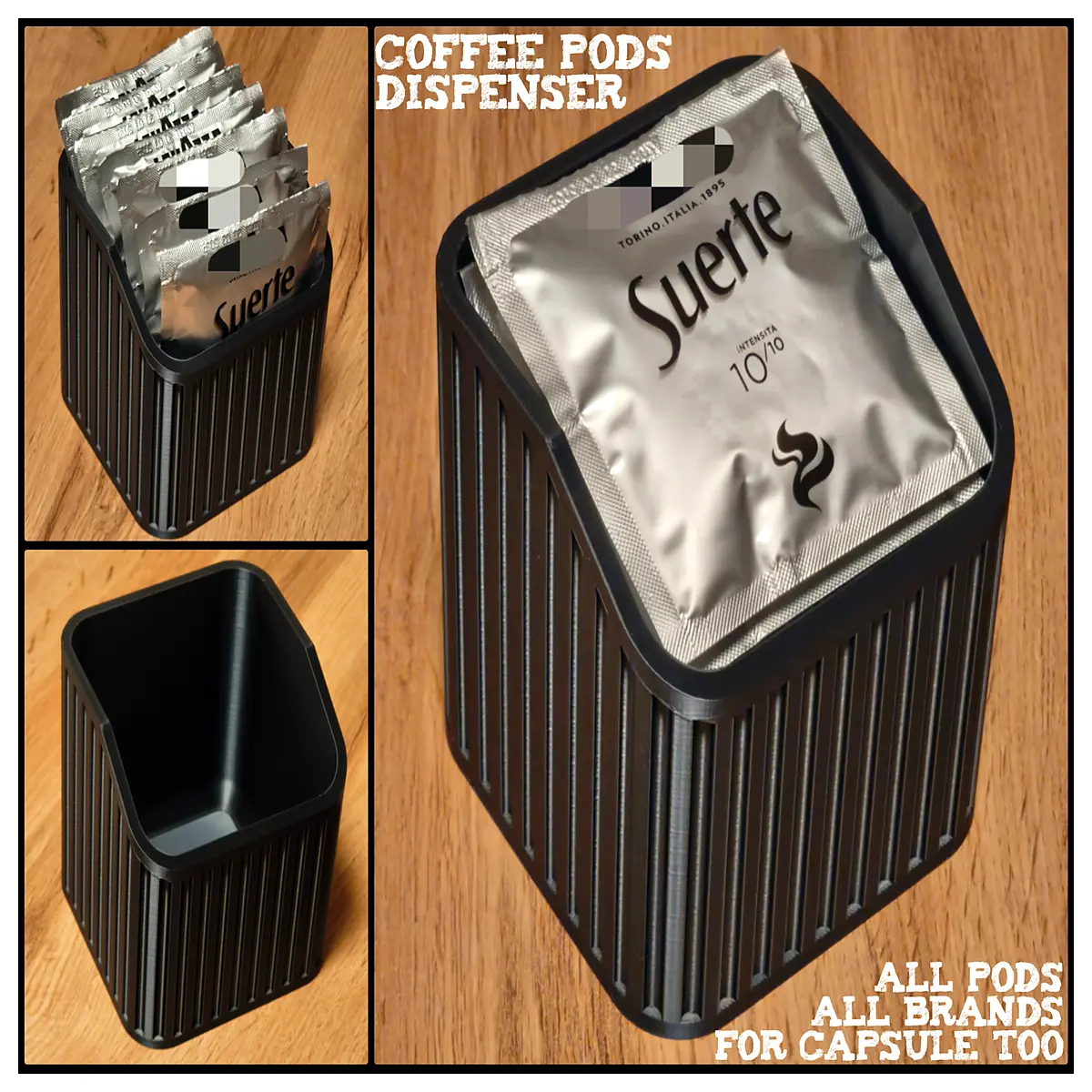 coffee capsule organizer drawer insert for nespresso keurig compatible storage box