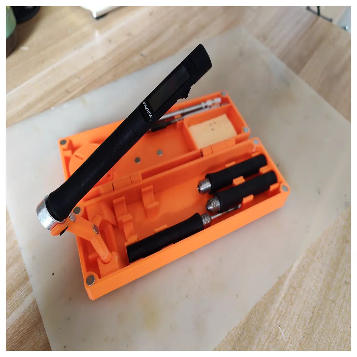 Welding Pen Organizer Box Welding Tool Case Electronics Welder Accessories Protection Box Soldering Pen Storage