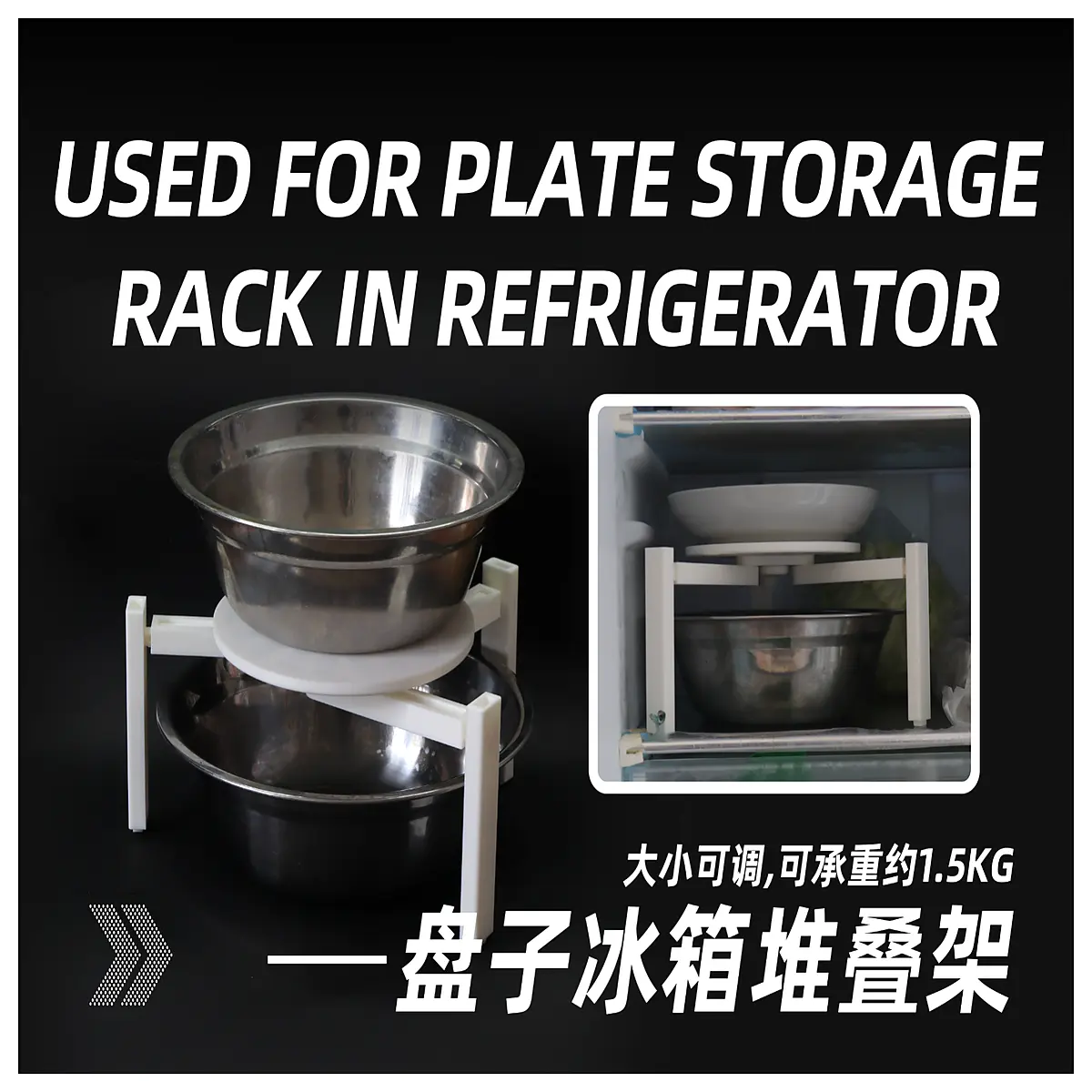 adjustable plate organizer for fridge vertical dish stacker space saving shelf insert kitchen cabinet storage rack