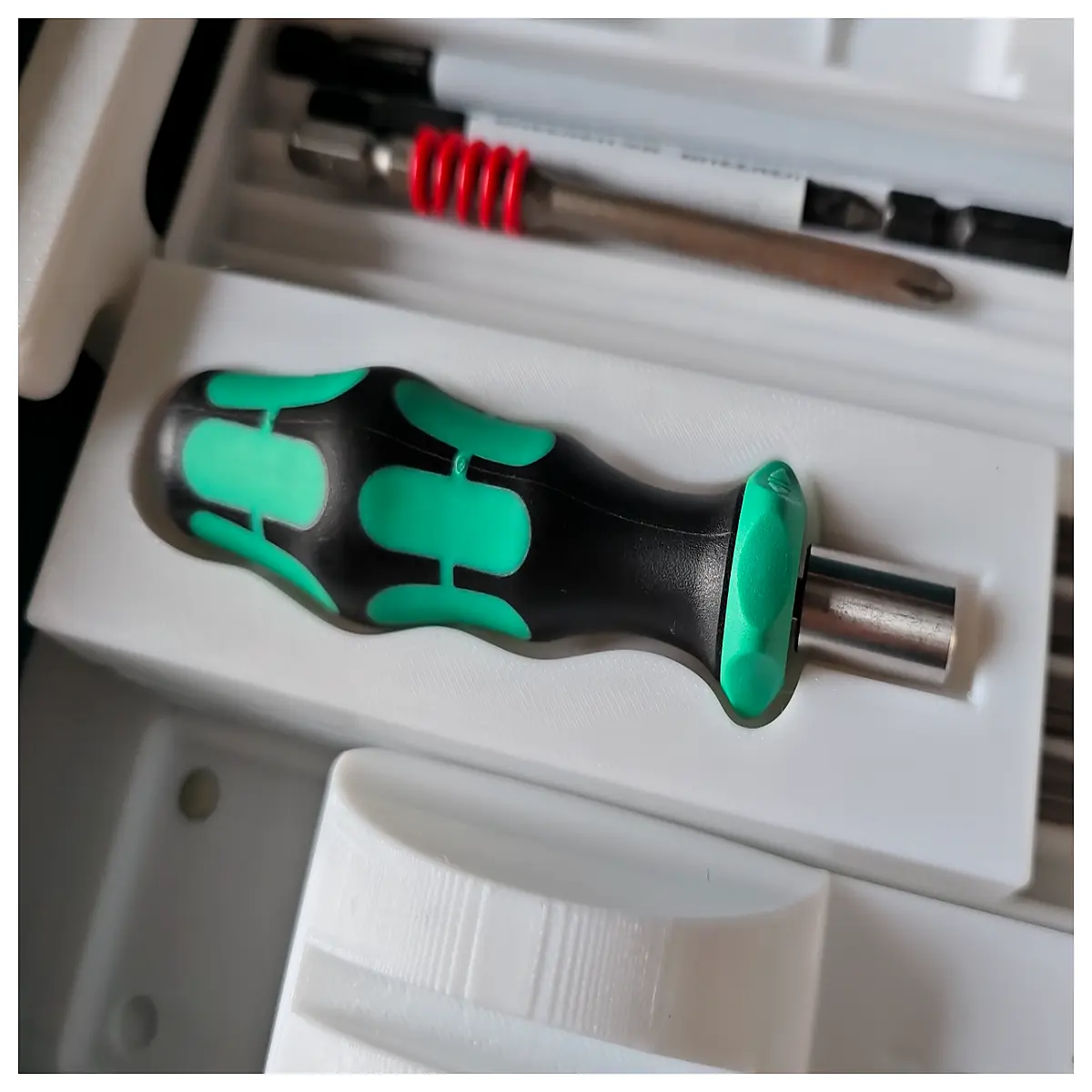 WERA Gear Wrench Ratchet Screwdriver 838R Gridfinity Storage Box Precision Tool Screw Fixing DIY Repair