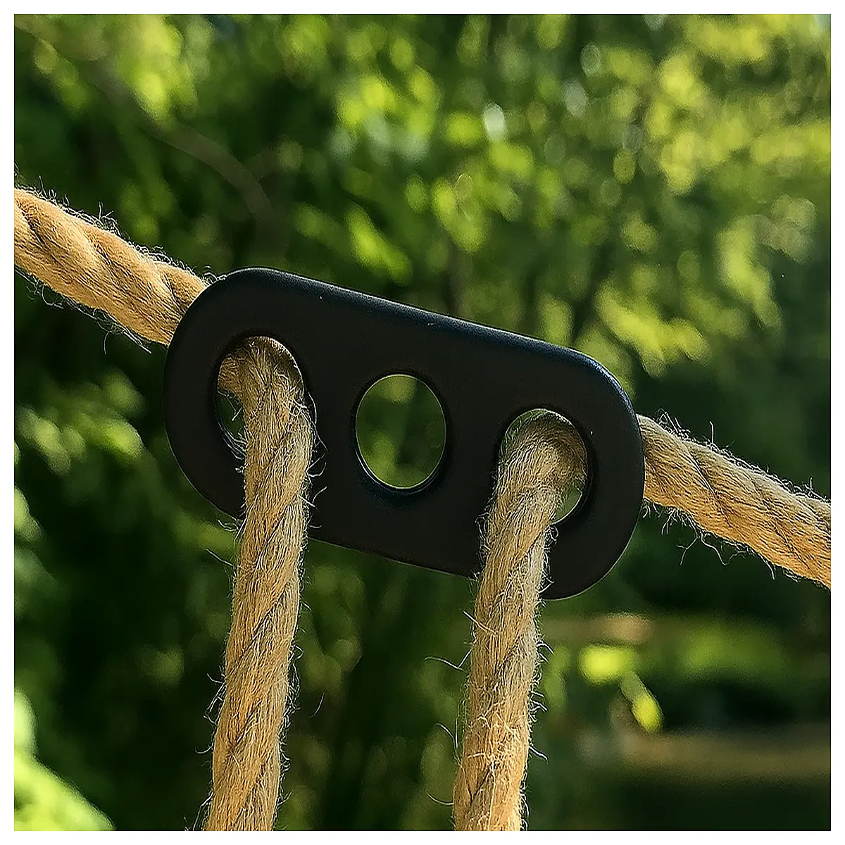 50mm x 20mm Rope Fixing Clamp 3 Hole Tensioner Outdoor Activities Rope Accessories Tightening Hardware Rope Attachments