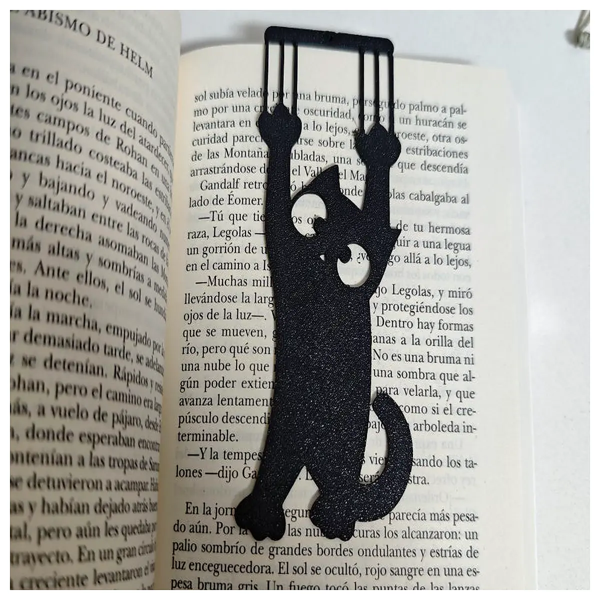 cute hanging cat bookmark for reading lovers literary gift idea decorative book marker with charm aesthetic stationery accessory