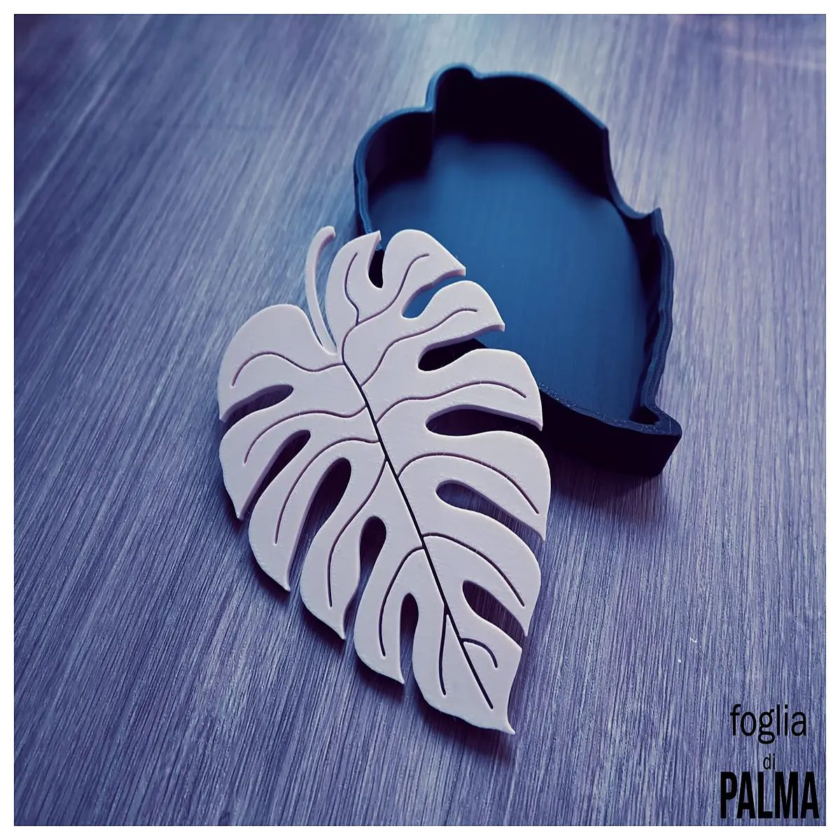 Palm Leaf Coasters Table Decor Kitchen Mat Silicone Non Slip Pad Table Surface Palm Leaf Design