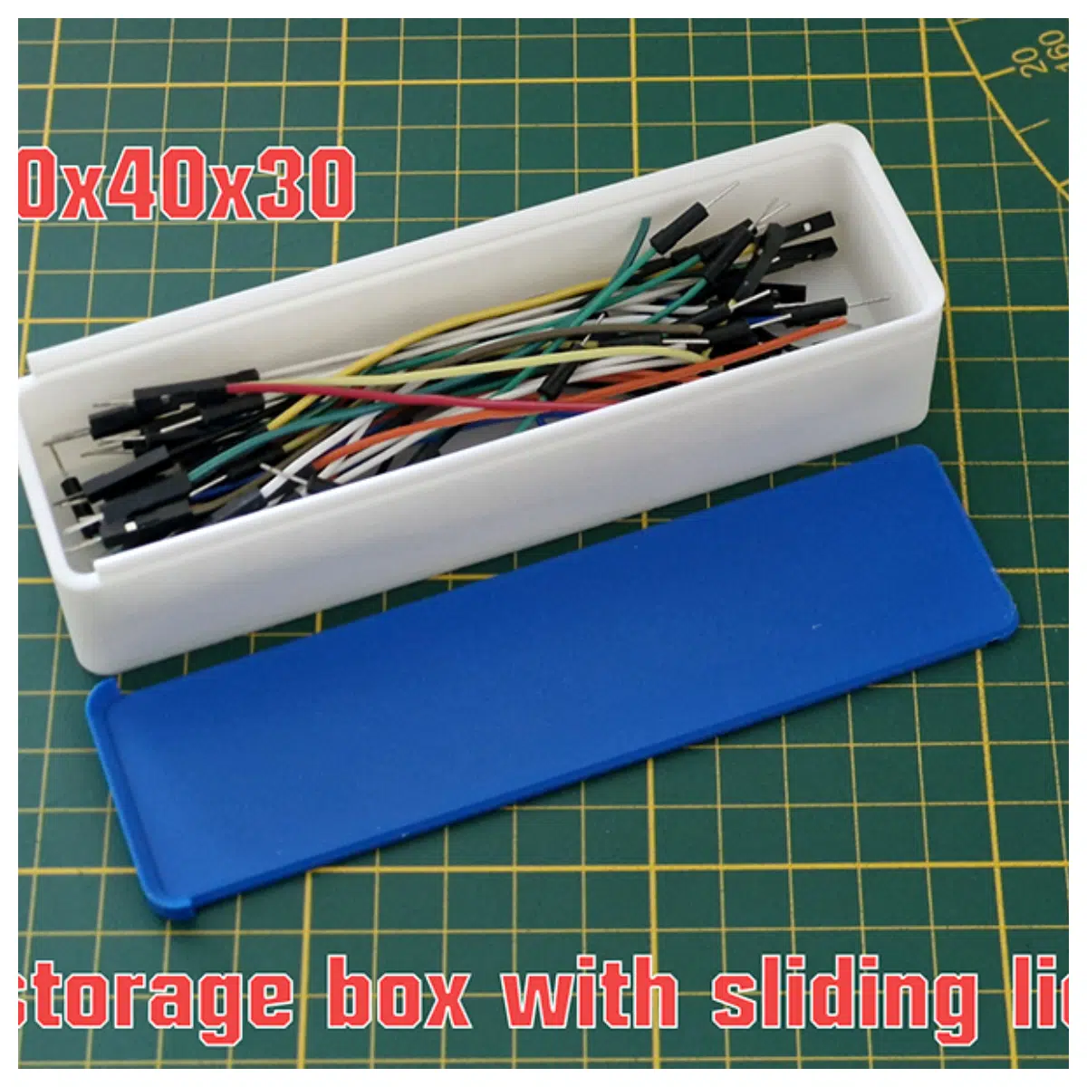 sliding lid rounded corner storage box organizer desktop makeup jewelry plastic container with cover