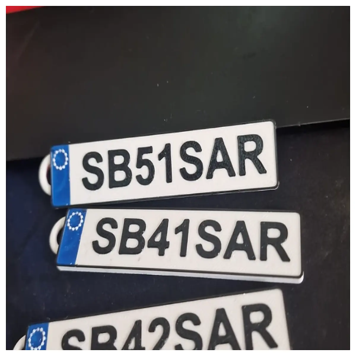 License Plate Keychain Car Accessories Keyring Holder Vehicle Decoration Auto Parts Accessories Keychains