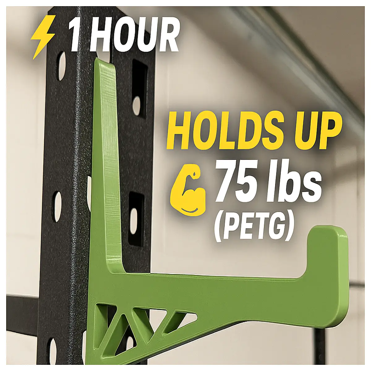 duty metal shelf hooks industrial grade storage brackets for garage wall organization load capacity